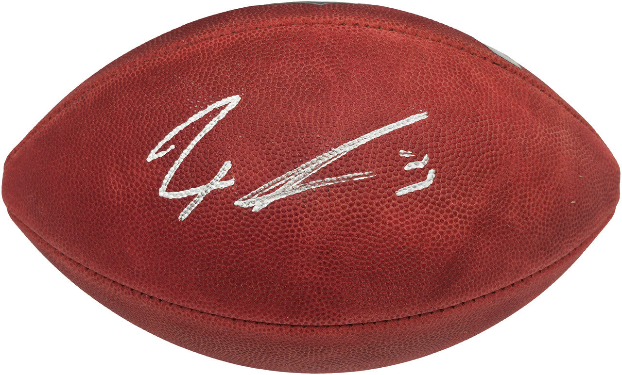 Jaxon Smith-Njigba Autographed Official NFL Leather Football Seattle Seahawks Fanatics Holo Stock #257924