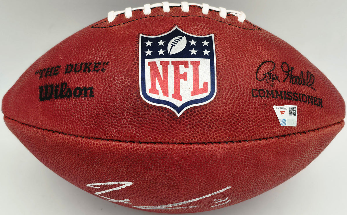 Jaxon Smith-Njigba Autographed Official NFL Leather Football Seattle Seahawks Fanatics Holo Stock #257924