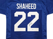 Seattle Seahawks Rashid Shaheed Autographed Blue Jersey MCS Holo Stock #258200
