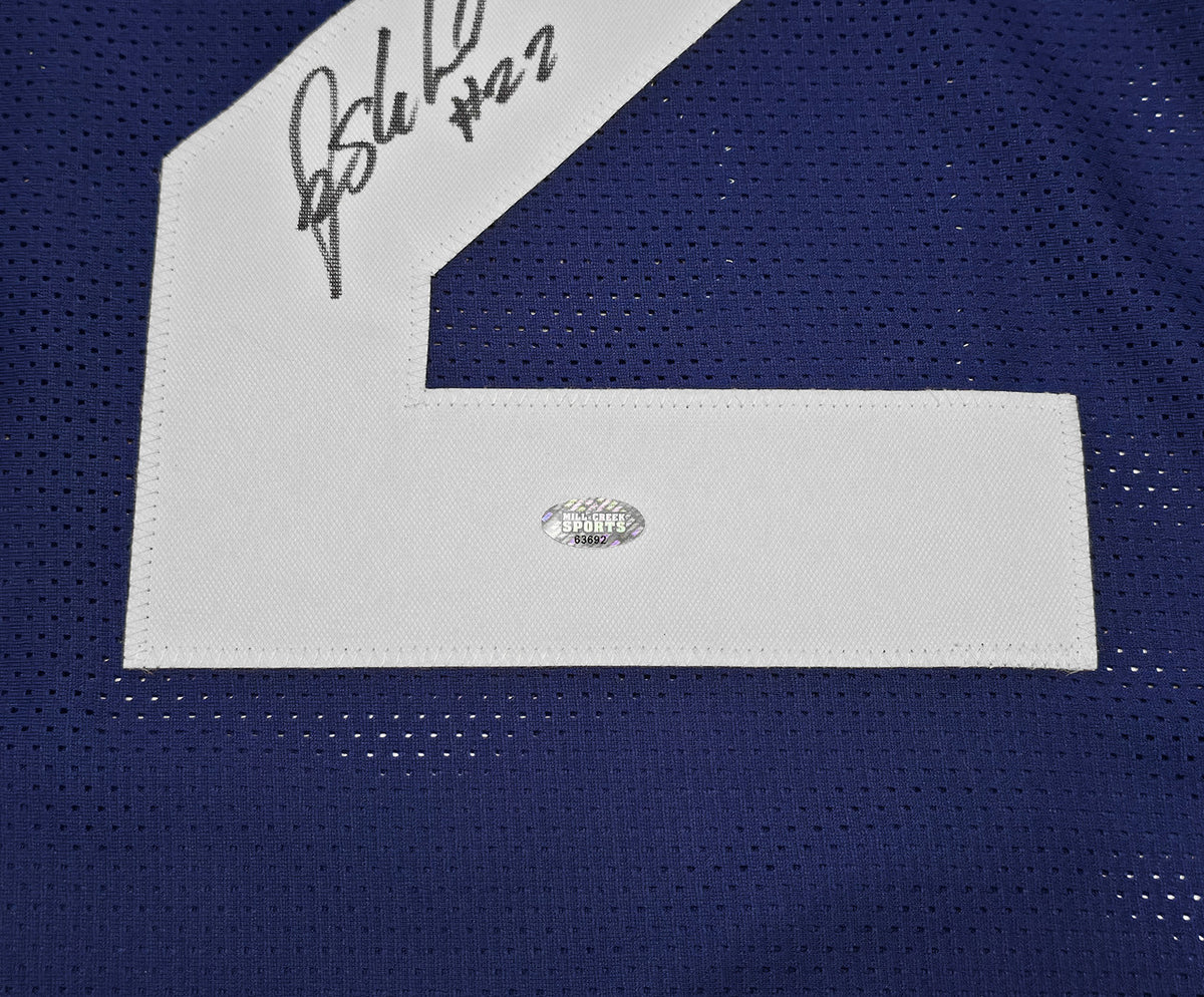 Seattle Seahawks Rashid Shaheed Autographed Blue Jersey MCS Holo Stock #258200