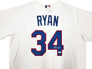 Texas Rangers Nolan Ryan Autographed White Nike Jersey Size XXL PSA/DNA ITP Stock #257232