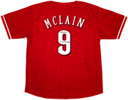 Cincinnati Reds Matt McLain Autographed Red Jersey "1st MLB HR 5/23/23" Beckett BAS Witness Stock #257831