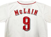 Cincinnati Reds Matt McLain Autographed White Jersey "MLB Debut 5/15/23" Beckett BAS Witness Stock #257832