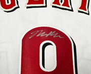 Cincinnati Reds Matt McLain Autographed White Jersey "MLB Debut 5/15/23" Beckett BAS Witness Stock #257832