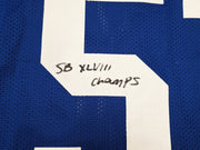 Seattle Seahawks Bruce Irvin Autographed Blue Throwback Jersey "SB XLVIII Champs" MCS Holo Stock #257839