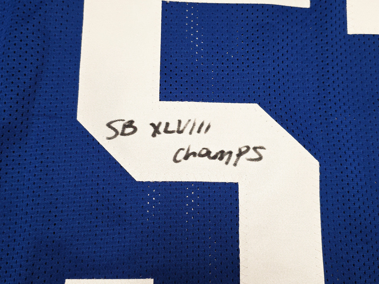Seattle Seahawks Bruce Irvin Autographed Blue Throwback Jersey "SB XLVIII Champs" MCS Holo Stock #257839