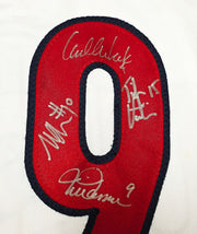 1999 Team USA Women's Soccer World Cup Champions Autographed White Jersey With 8 Signatures Including Hamm & Chastain Beckett BAS Witness Stock #257834