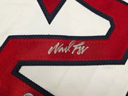 Boston Red Sox Wade Boggs Autographed White Jersey Beckett BAS Witness Stock #257836