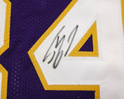 Los Angeles Lakers Shaquille Shaq O'Neal Autographed Purple Jersey JSA Stock #257919