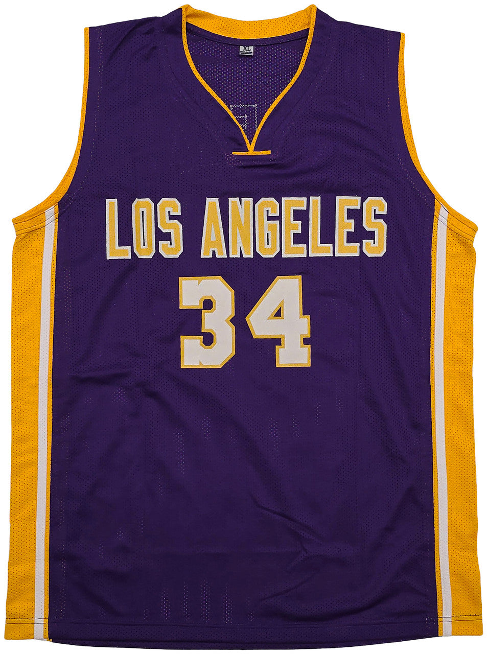 Los Angeles Lakers Shaquille Shaq O'Neal Autographed Purple Jersey JSA Stock #257919