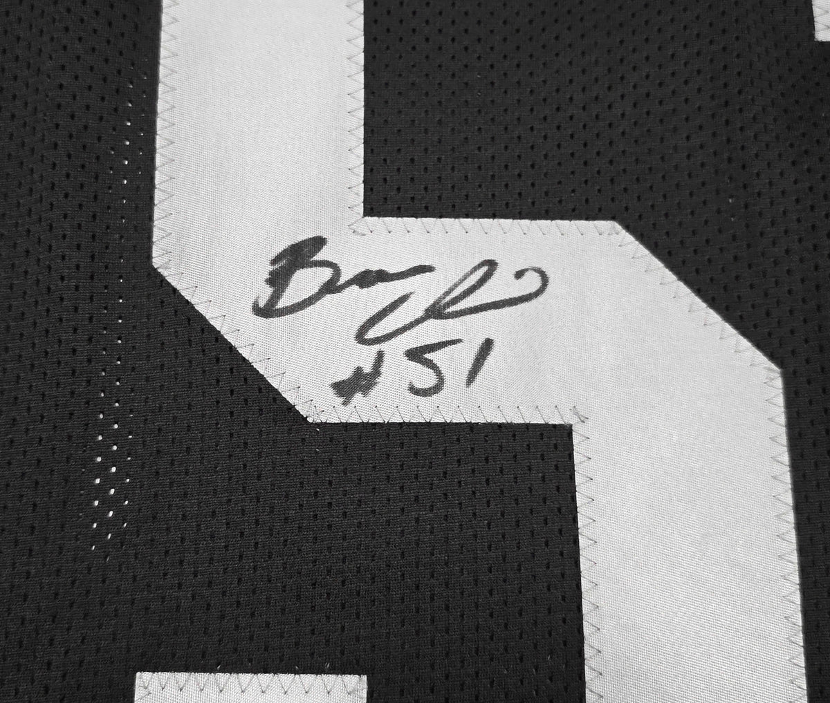 Las Vegas Raiders Bruce Irvin Autographed Black Jersey MCS Holo Stock #257840