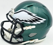 Donovan McNabb Autographed Philadelphia Eagles Green Mini Helmet Beckett BAS Witness Stock #256865