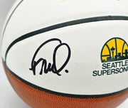 Downtown Fred Brown Autographed 1978-79 NBA Champions Logo Basketball Seattle Supersonics MCS Holo Stock #256895