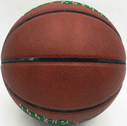 Jaylen Brown Autographed Composite Leather Boston Celtics Logo Basketball Beckett BAS Witness Stock #256842
