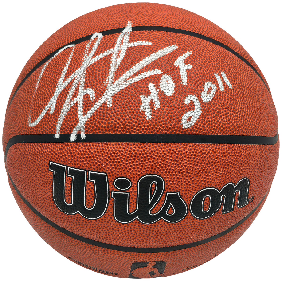 Dennis Rodman Autographed Authentic Indoor/Outdoor Basketball Chicago Bulls "HOF 2011" Beckett BAS Witness Stock #256866