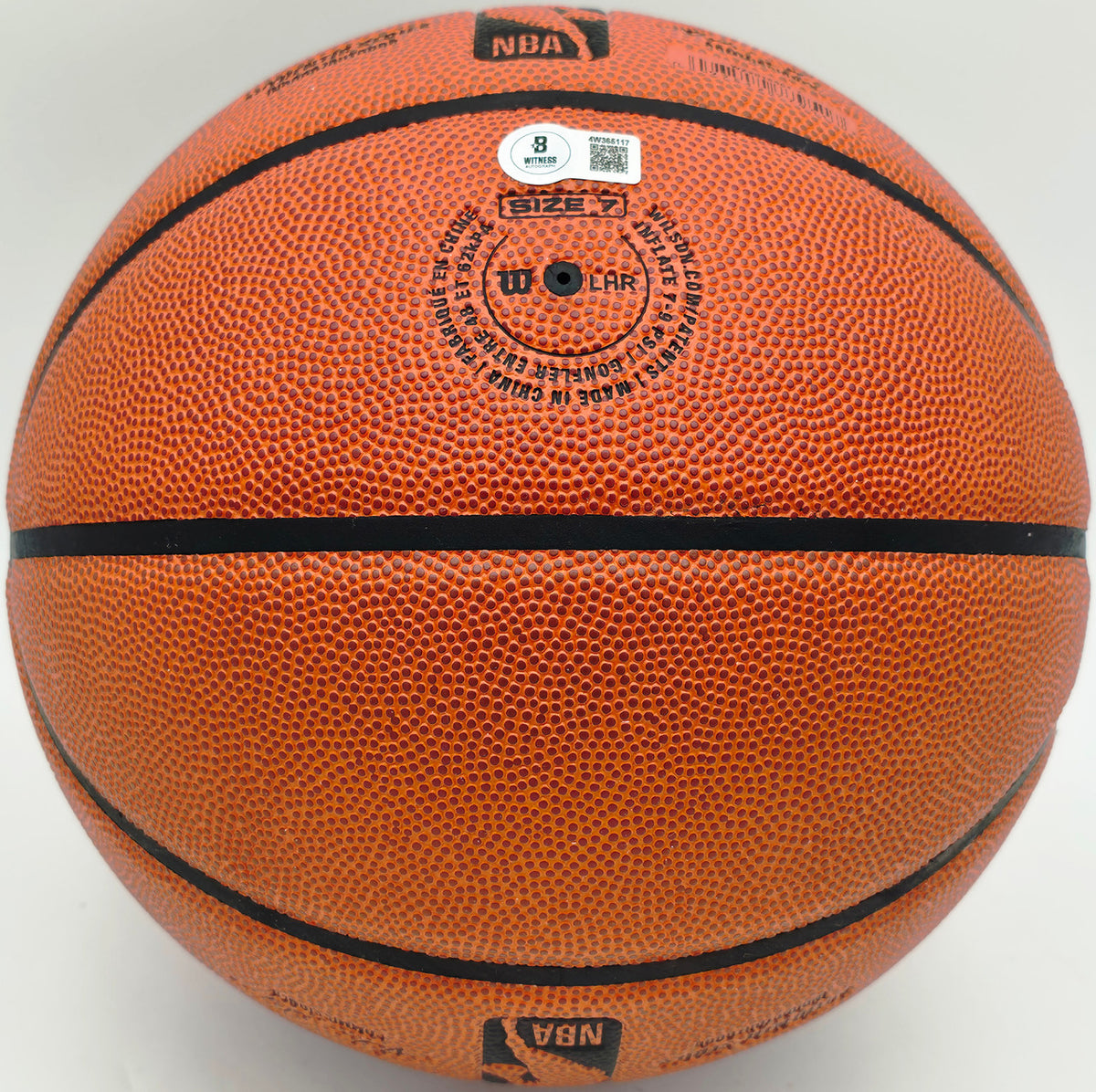 Dennis Rodman Autographed Authentic Indoor/Outdoor Basketball Chicago Bulls "HOF 2011" Beckett BAS Witness Stock #256866