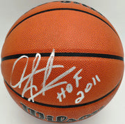 Dennis Rodman Autographed Authentic Indoor/Outdoor Basketball Chicago Bulls "HOF 2011" Beckett BAS Witness Stock #256866