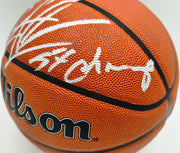 Dennis Rodman Autographed Authentic Indoor/Outdoor Basketball Chicago Bulls "5X Champ" Beckett BAS Witness Stock #256867