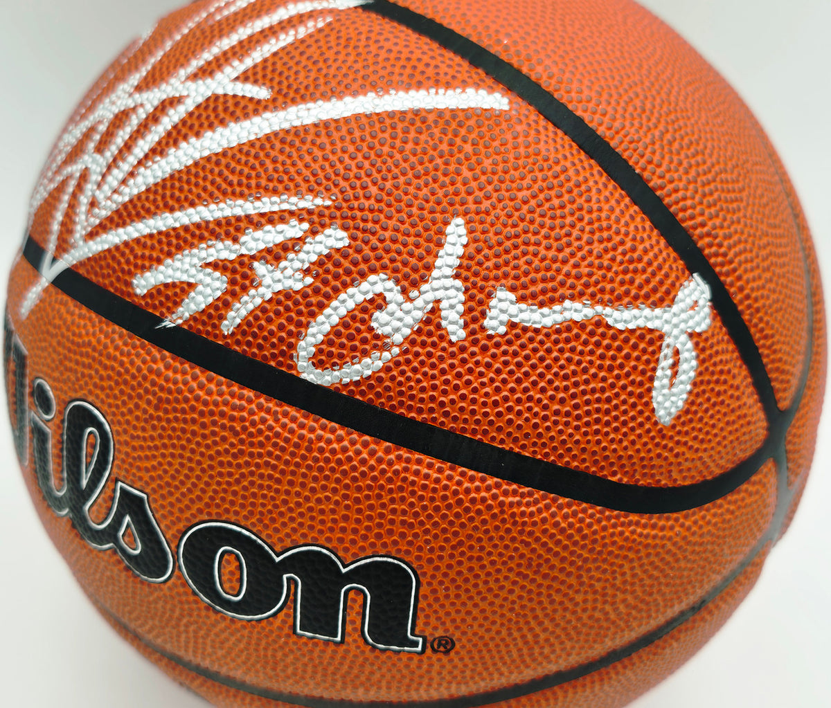 Dennis Rodman Autographed Authentic Indoor/Outdoor Basketball Chicago Bulls "5X Champ" Beckett BAS Witness Stock #256867