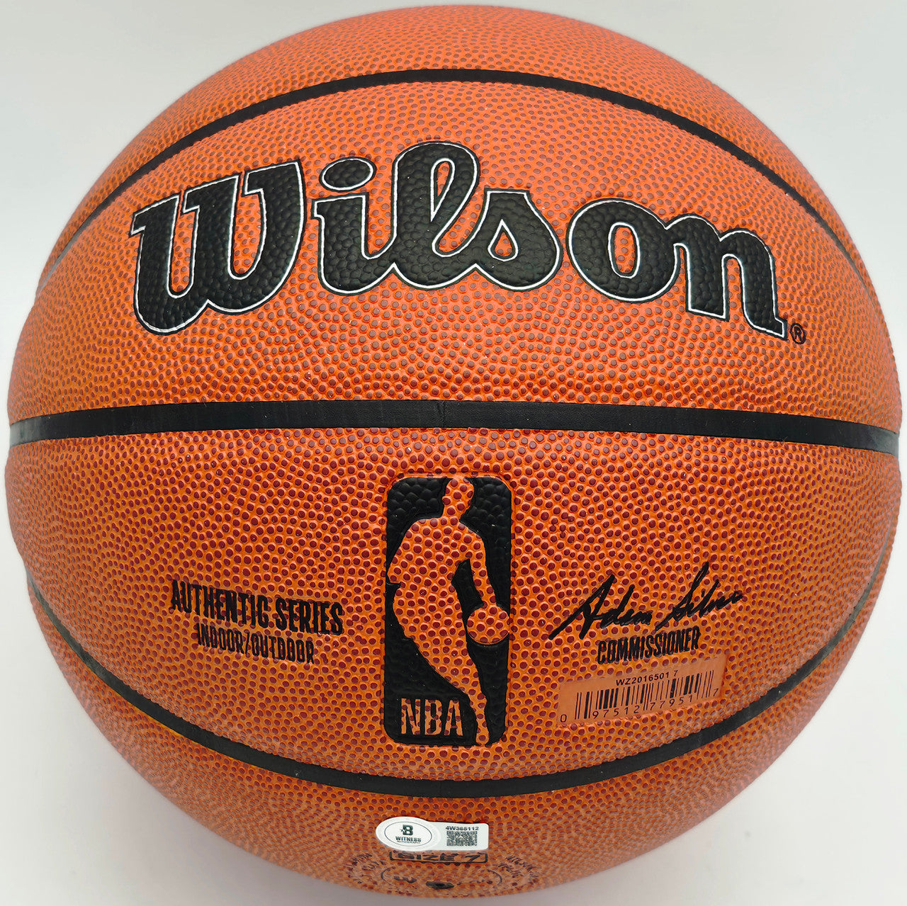 Dennis Rodman Autographed Authentic Indoor/Outdoor Basketball Chicago Bulls "5X Champ" Beckett BAS Witness Stock #256867