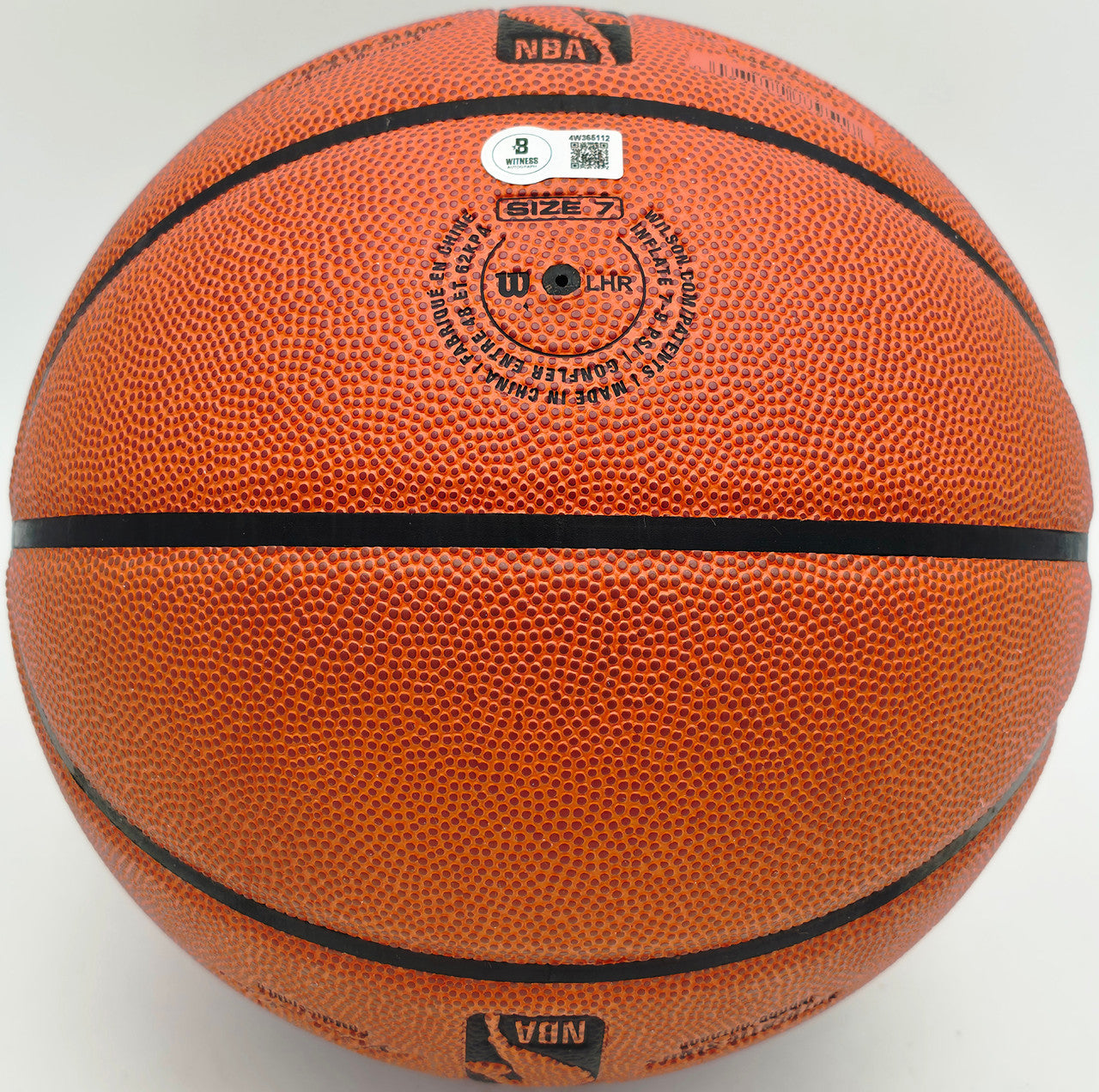 Dennis Rodman Autographed Authentic Indoor/Outdoor Basketball Chicago Bulls "5X Champ" Beckett BAS Witness Stock #256867