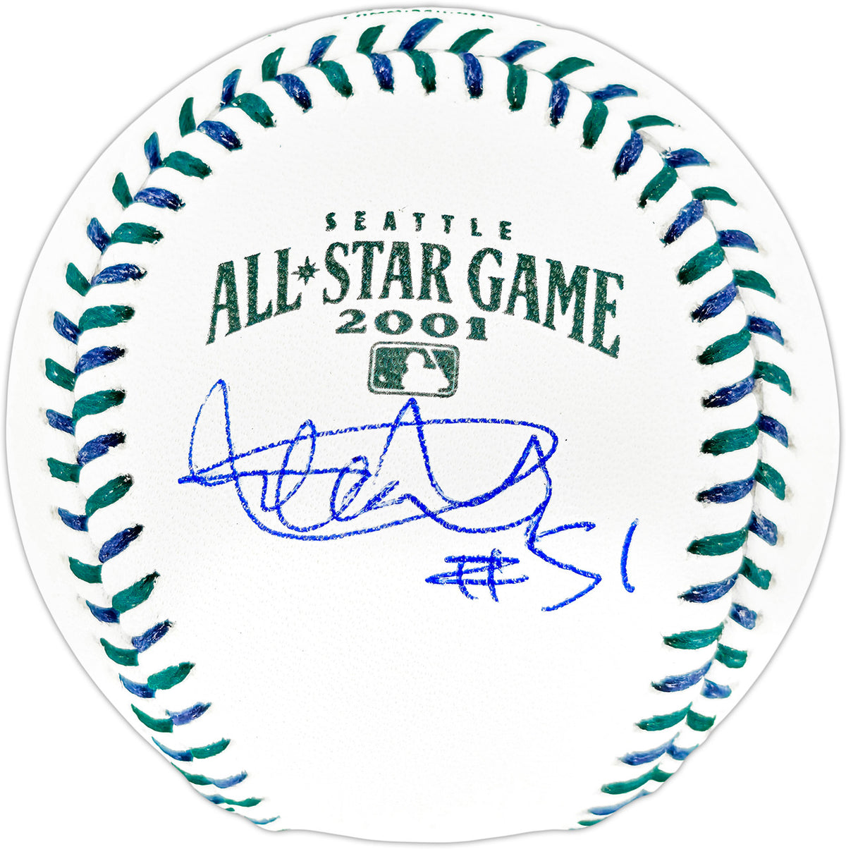 Ichiro Suzuki Autographed Official 2001 All Star Game Baseball Seattle Mariners "#51" IS Holo & Beckett BAS Witness Stock #256832