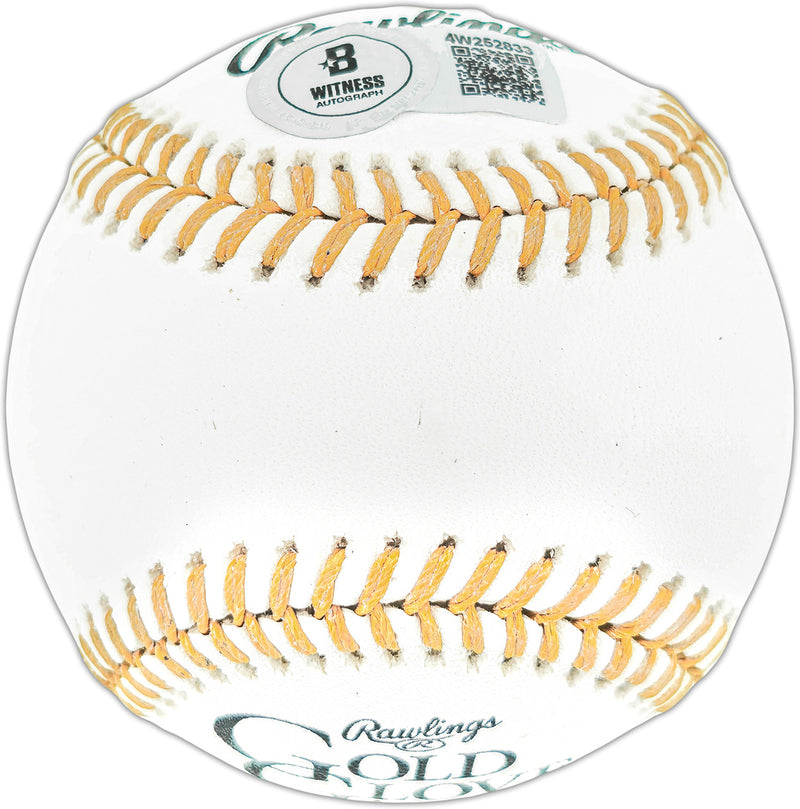Ichiro Suzuki Autographed Official Gold Glove Logo Baseball Seattle Mariners "#51" IS Holo & Beckett BAS Witness Stock #256834