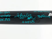Ichiro Suzuki Autographed Black Mizuno Player Model Baseball Bat Seattle Mariners With 7 Stats IS Holo & Beckett BAS Witness Stock #256835