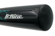 Ichiro Suzuki Autographed Black Mizuno Player Model Baseball Bat Seattle Mariners With 7 Stats IS Holo & Beckett BAS Witness Stock #256835