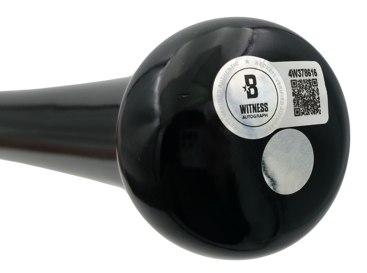 Ichiro Suzuki Autographed Black Mizuno Player Model Baseball Bat Seattle Mariners "#51, 4367" IS Holo & Beckett BAS Witness Stock #256836