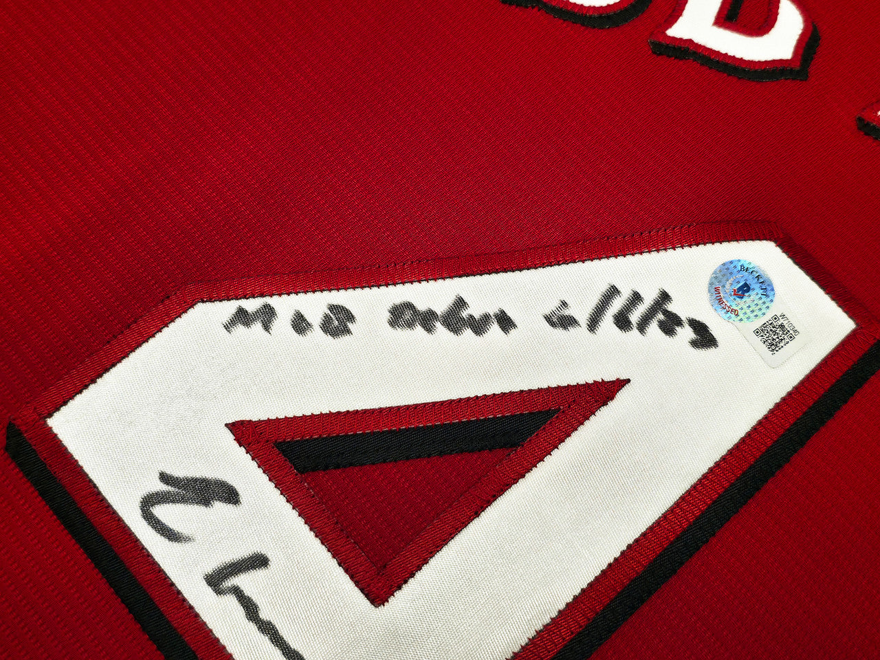 Cincinnati Reds Elly De La Cruz Autographed Red Nike Jersey Size L "MLB Debut 6/6/23" Beckett BAS Witness Stock #256879