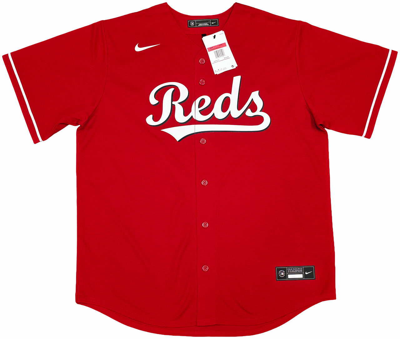 Cincinnati Reds Elly De La Cruz Autographed Red Nike Jersey Size XL "MLB Debut 6/6/23" Beckett BAS Witness Stock #256880