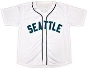 Seattle Mariners Jay Buhner Autographed White Jersey Beckett BAS Witness Stock #256887