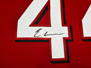 Cincinnati Reds Elly De La Cruz Autographed Red Nike Jersey Size XL Beckett BAS Witness Stock #256878