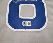 Chicago Cubs Andre Dawson Autographed Gray Jersey Beckett BAS Witness Stock #256893