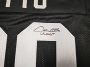 Oakland Raiders Jim Otto Autographed Black Jersey GTSM Stock #256891