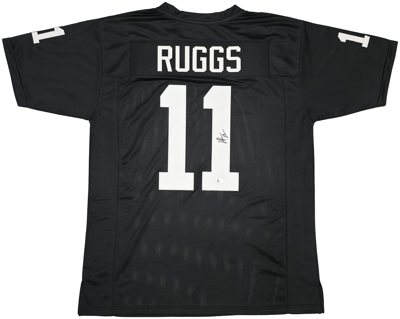 Las Vegas Raiders Henry Ruggs III Autographed Black Jersey Beckett BAS Stock #256890