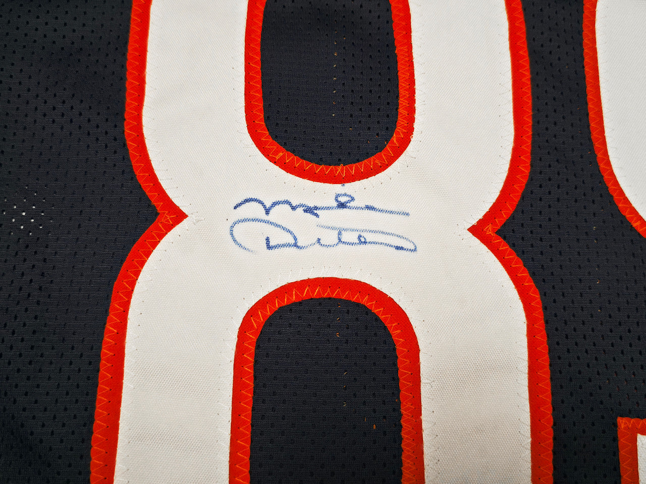 Chicago Bears Mike Ditka Autographed Blue Jersey Beckett BAS QR Stock #256839