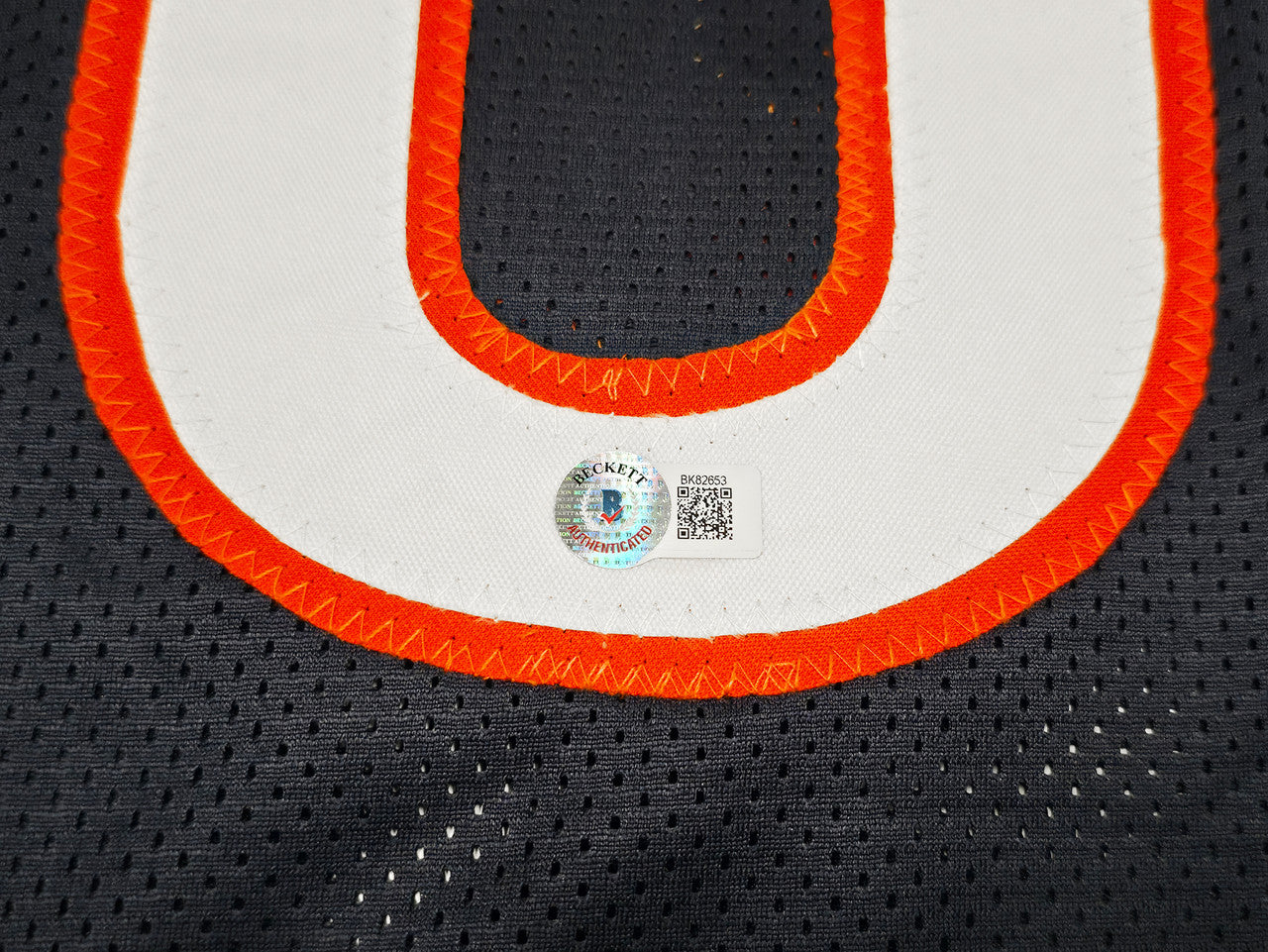 Chicago Bears Mike Ditka Autographed Blue Jersey Beckett BAS QR Stock #256839