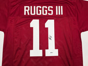 Alabama Crimson Tide Henry Ruggs III Autographed Maroon Jersey Beckett BAS Stock #256889