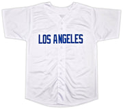 Los Angeles Dodgers JD Martinez Autographed White Jersey Beckett BAS Witness Stock #256899