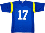 Los Angeles Rams Davante Adams Autographed Blue Jersey Beckett BAS Witness Stock #256898
