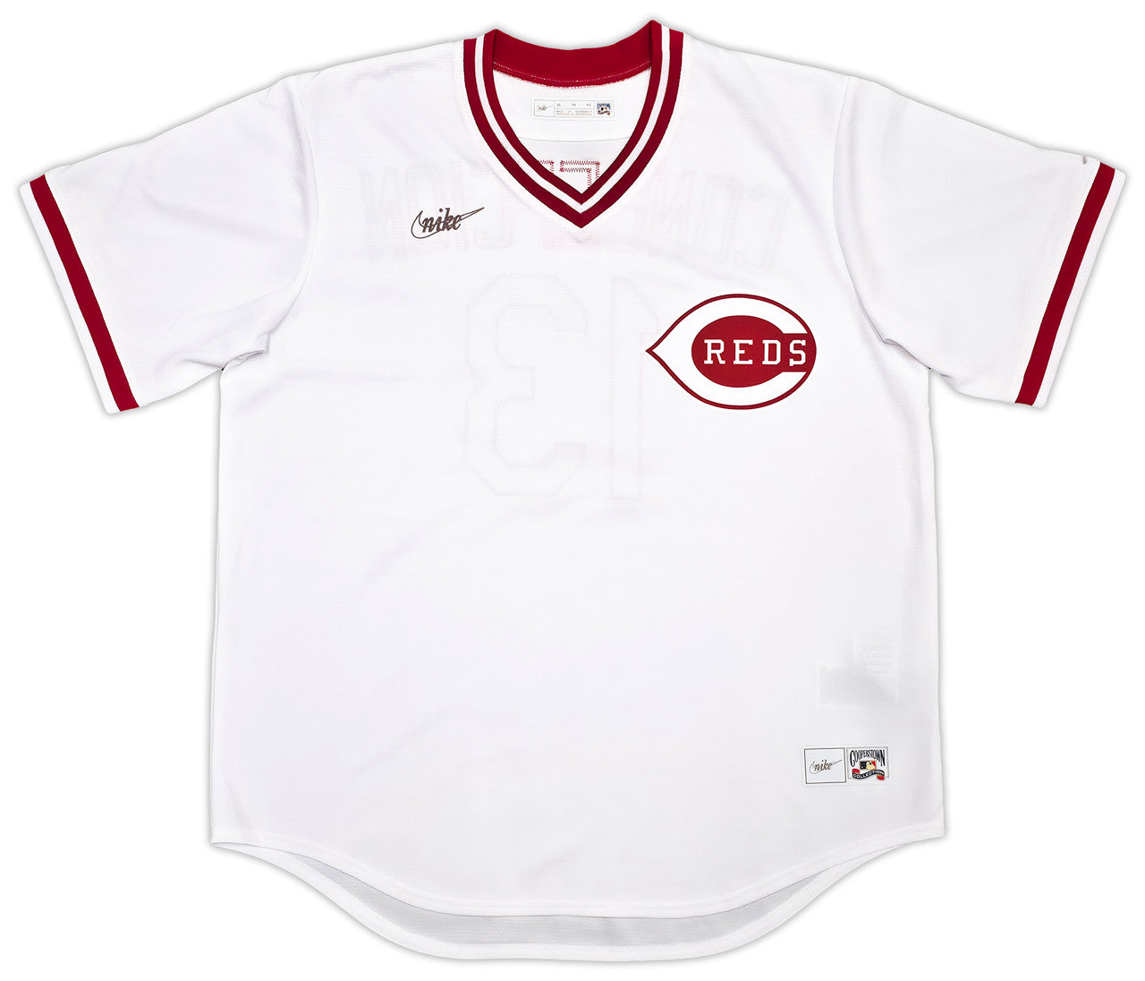 Cincinnati Reds Dave Concepcion Autographed White Nike Cooperstown Collection Jersey Beckett BAS QR Stock #256920