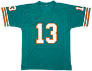 Miami Dolphins Dan Marino Autographed Teal Jersey Beckett BAS Witness Stock #256917