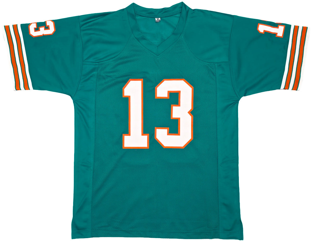 Miami Dolphins Dan Marino Autographed Teal Jersey Beckett BAS Witness Stock #256917