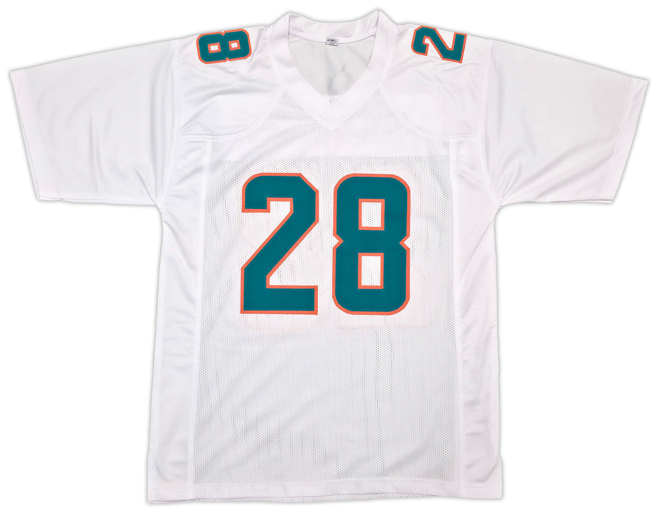 Miami Dolphins De'Von Achane Autographed White Jersey Beckett BAS Witness Stock #256916