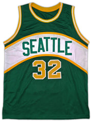 Seattle Supersonics Downtown Fred Brown Autographed Green Jersey MCS Holo Stock #256702