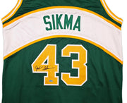 Seattle Supersonics Jack Sikma Autographed Green Jersey MCS Holo Stock #256726