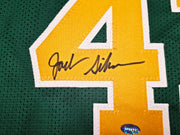 Seattle Supersonics Jack Sikma Autographed Green Jersey MCS Holo Stock #256726