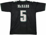 Philadelphia Eagles Donovan McNabb Autographed Black Jersey Beckett BAS Witness Stock #256860